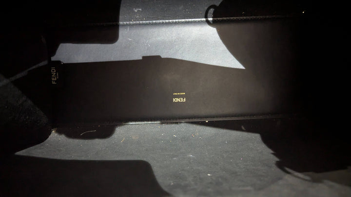 Fendi Sunshine Black leather shopper tote