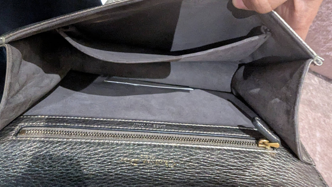 Dior Metallic Leather Diorama Flap Shoulder Bag