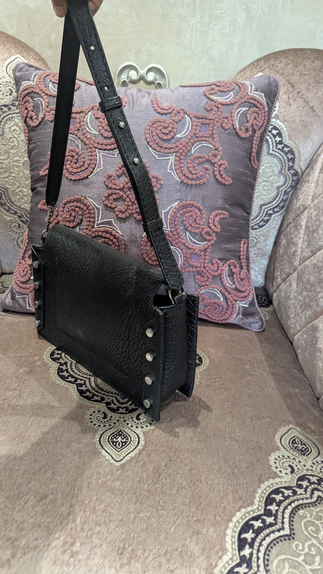 Jimmy Choo Lockett Grainy Leather Shoulder Bag