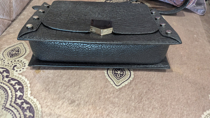 Jimmy Choo Lockett Grainy Leather Shoulder Bag