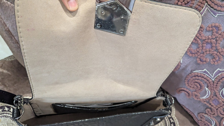 Jimmy Choo Lockett Grainy Leather Shoulder Bag