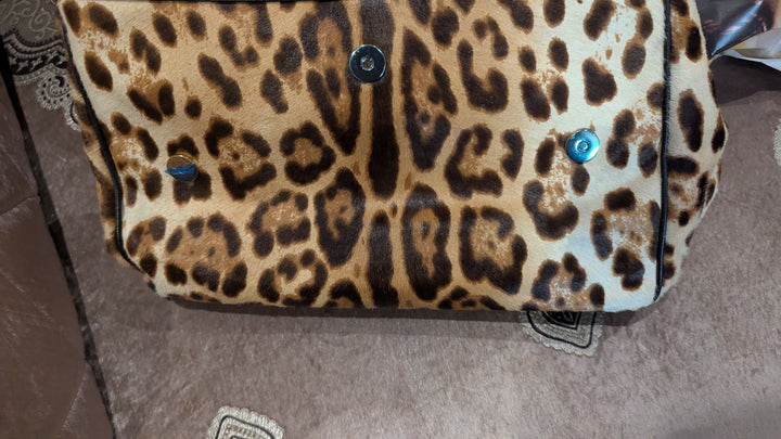 Dolce & Gabbana Leopard  Print Miss Sicily Handle Bag
