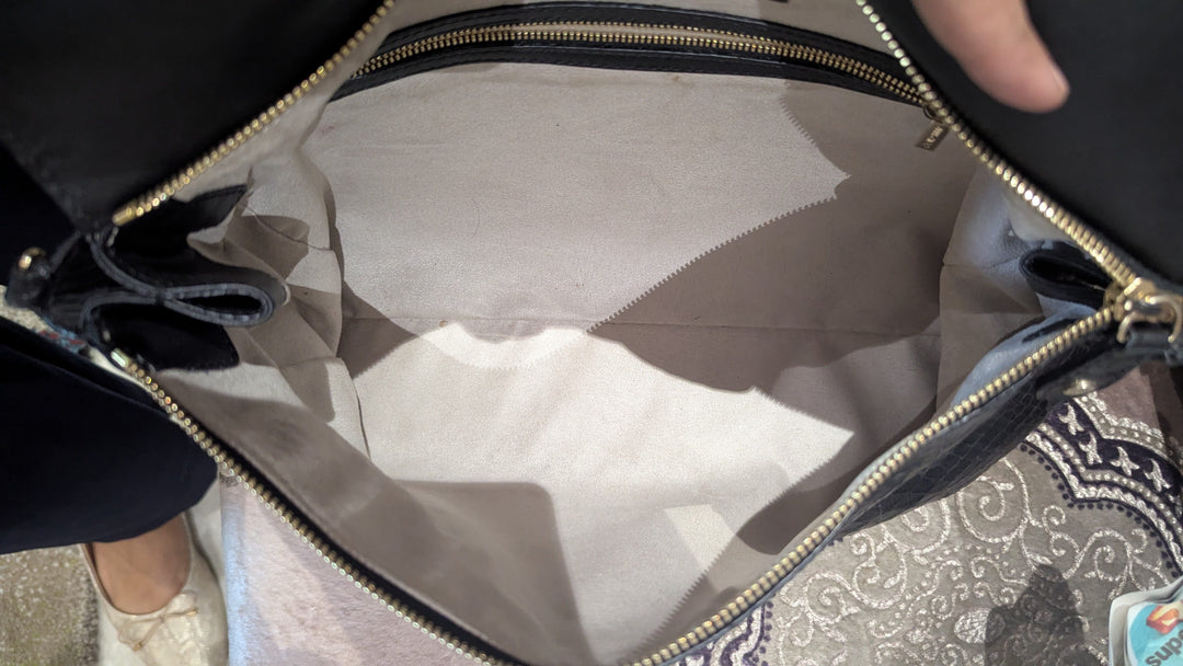 Jimmy Choo Black Leather Chain Shoulder Bag