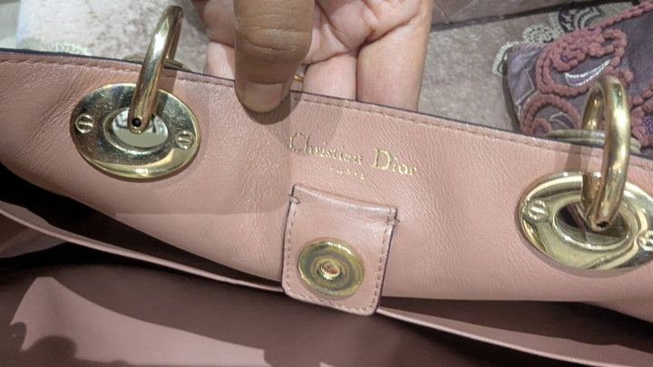 Christian Dior Leather Medium Diorissimo Shopper Tote