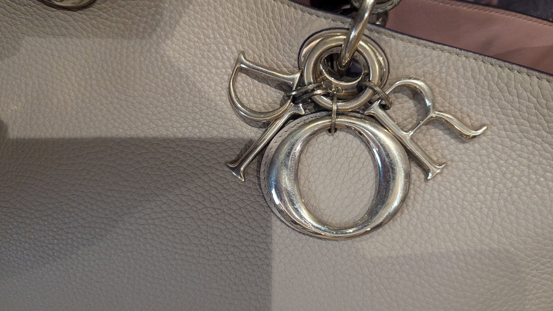 Christian Dior Leather Medium Diorissimo Shopper Tote