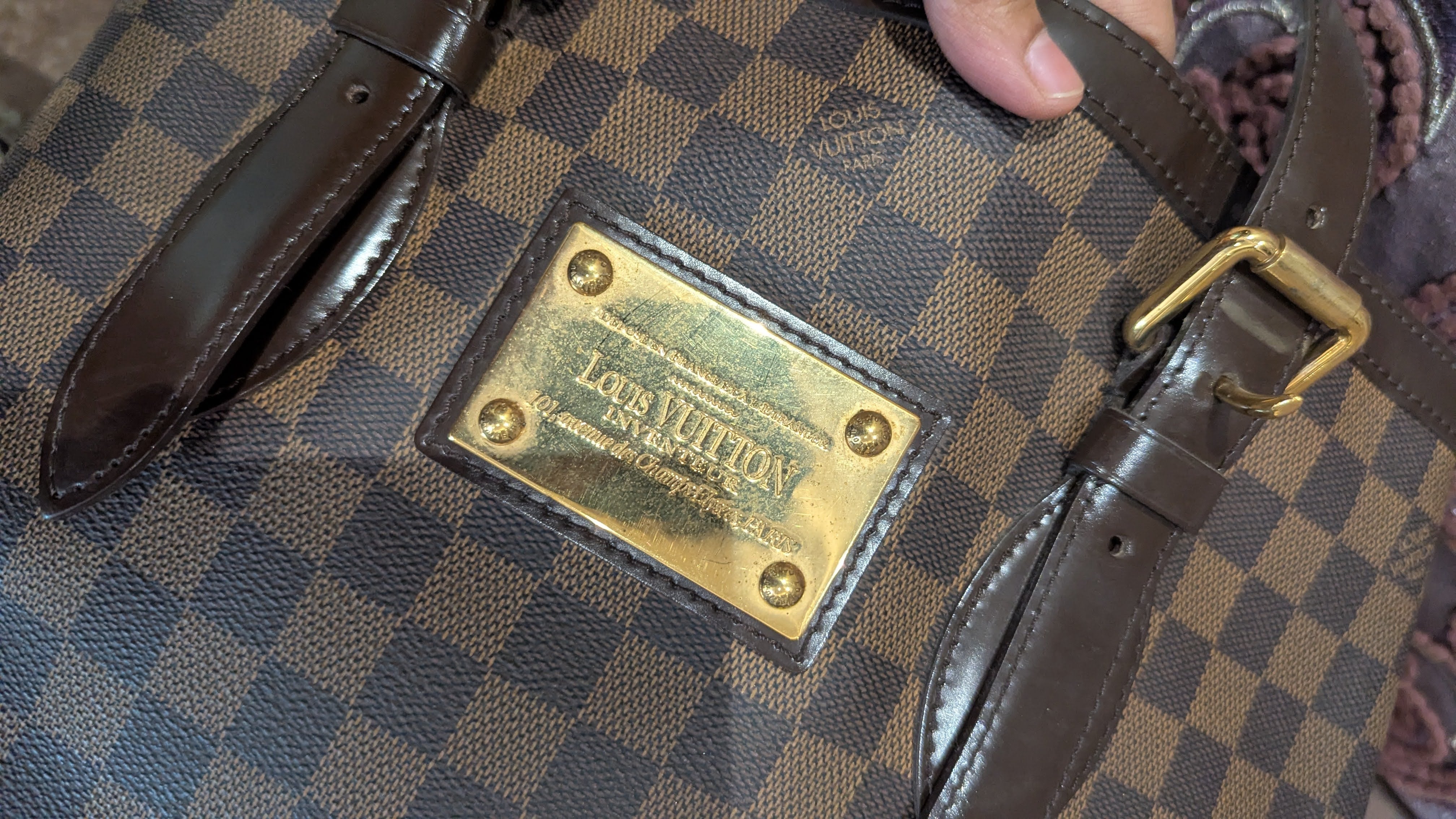 Louis Vuitton Damier Ebene Canvas Hampstead Bag – Kuro
