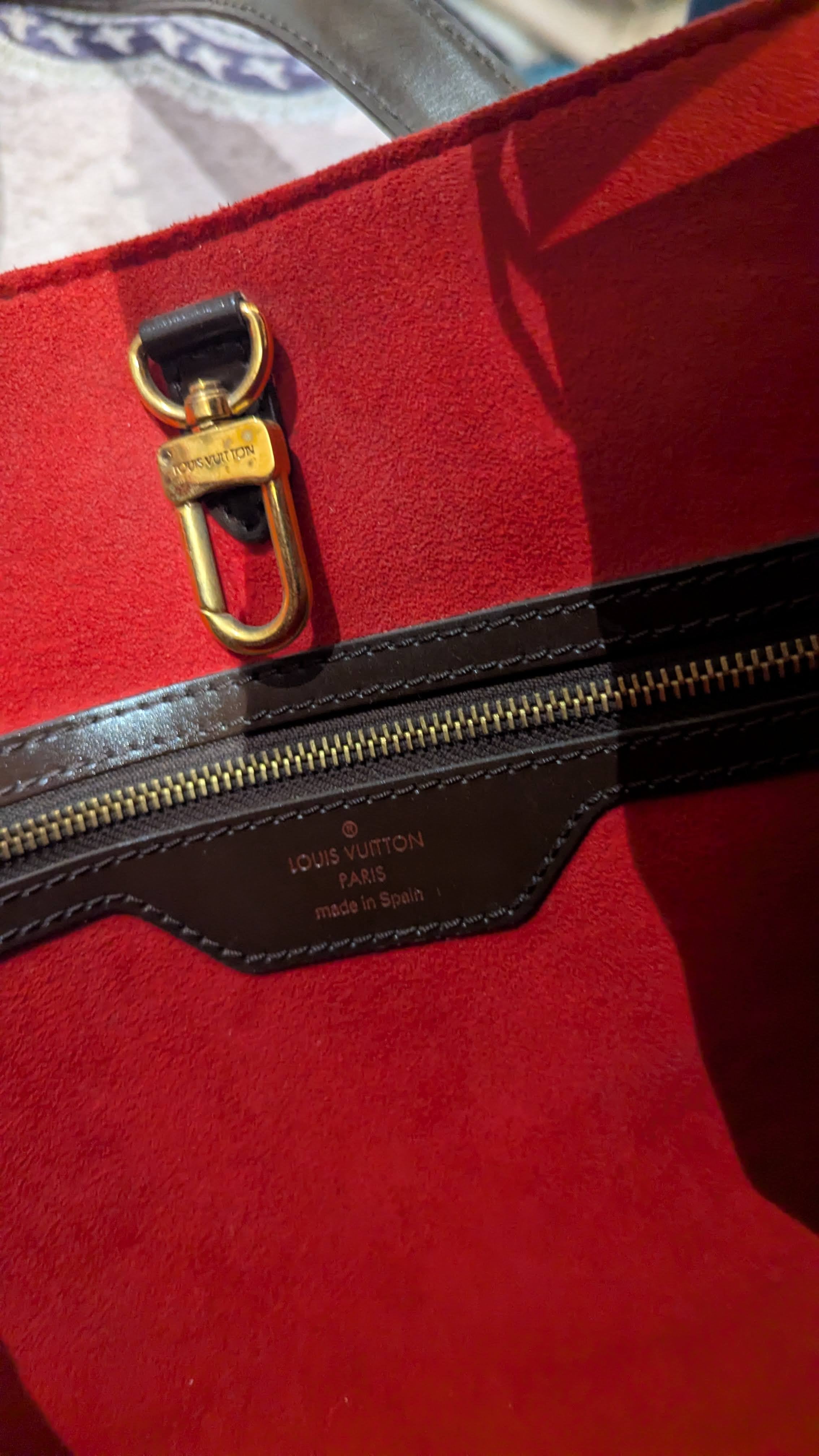 Louis Vuitton Damier Ebene Canvas Hampstead Bag – Kuro