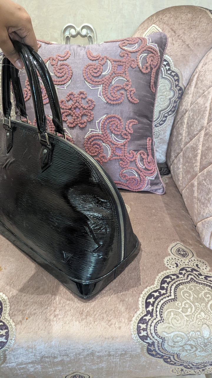Louis Vuitton Black Electric Epi Leather Alma Bag