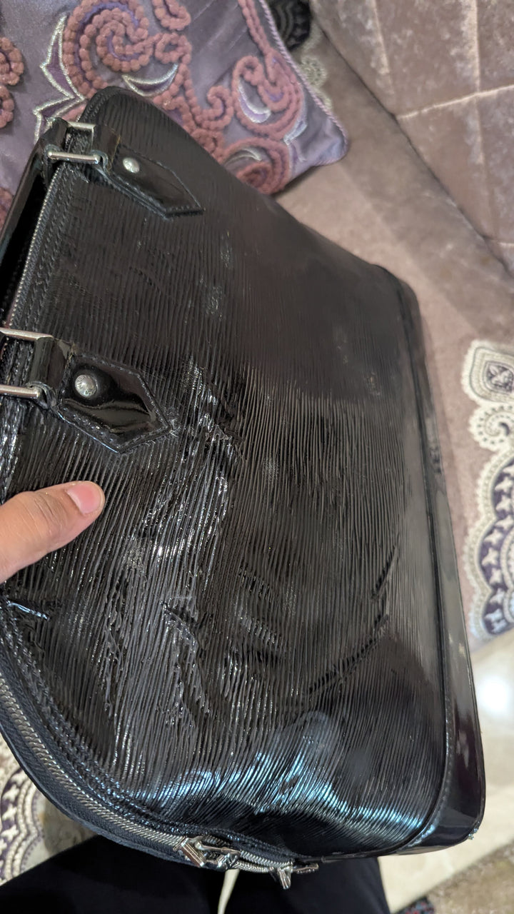 Louis Vuitton Black Electric Epi Leather Alma Bag