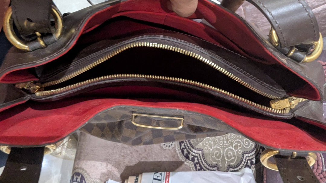 Louis Vuitton Damier Ebene Canvas Sistina PM Bag