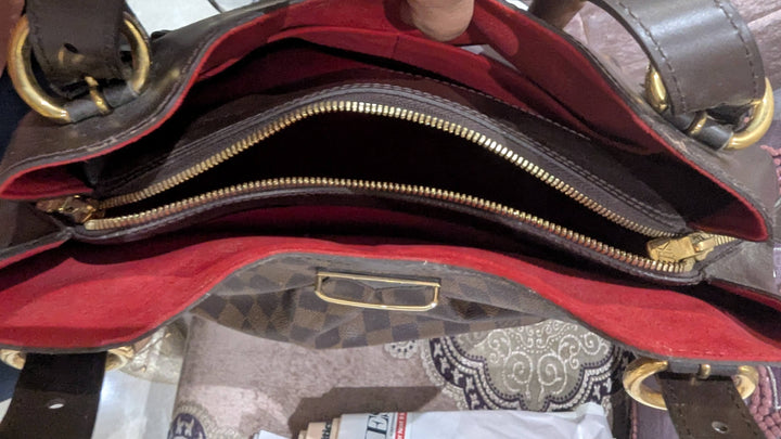 Louis Vuitton Damier Ebene Canvas Sistina PM Bag