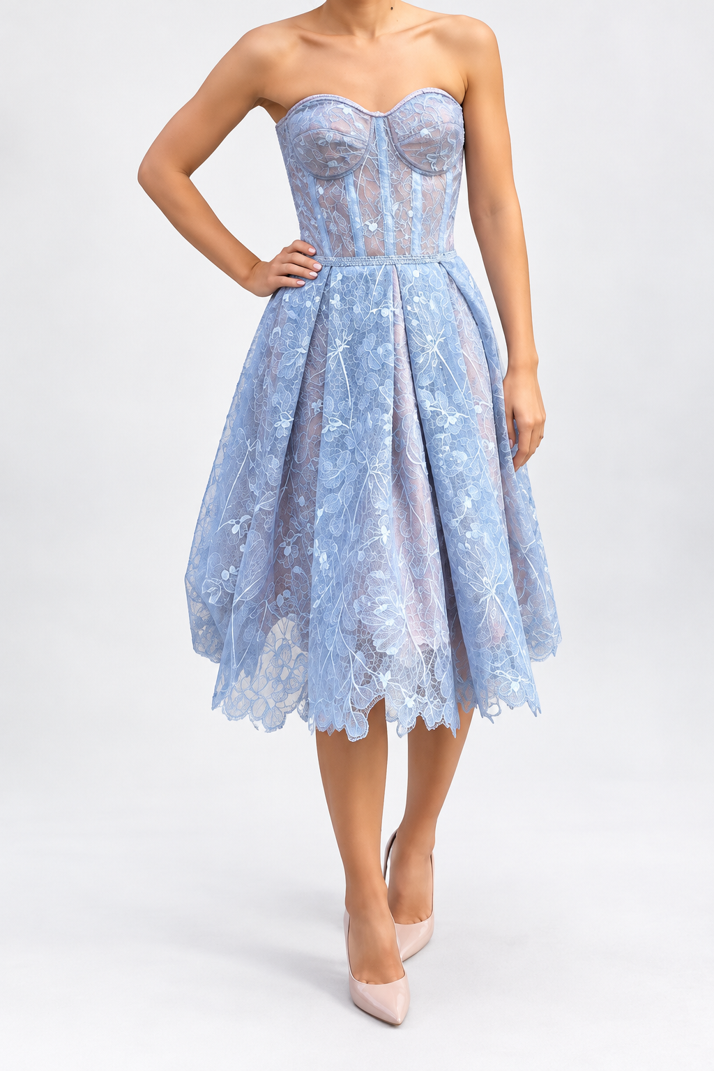 Nadine Merabi Olivia Blue Dress