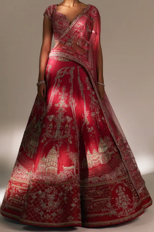 Sulakshana Monga Kashi Vishwanath Bridal Lehenga