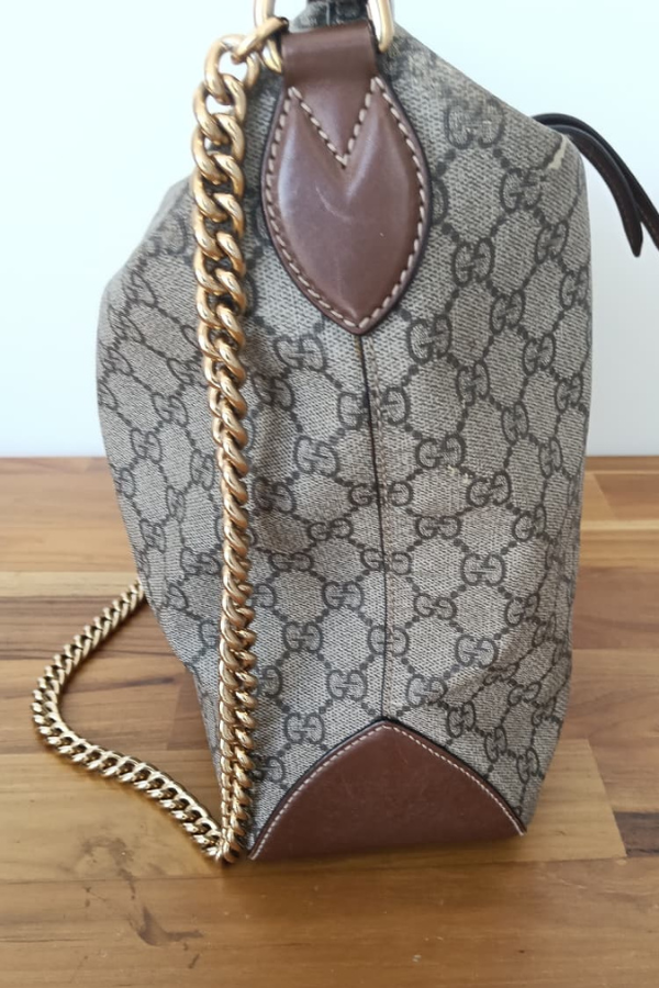Gucci GG Supreme Monogram Linea Hobo Bag