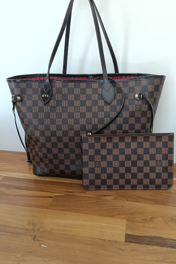 Louis Vuitton Brown Damier Ebene Canvas Neverfull PM Tote Bag