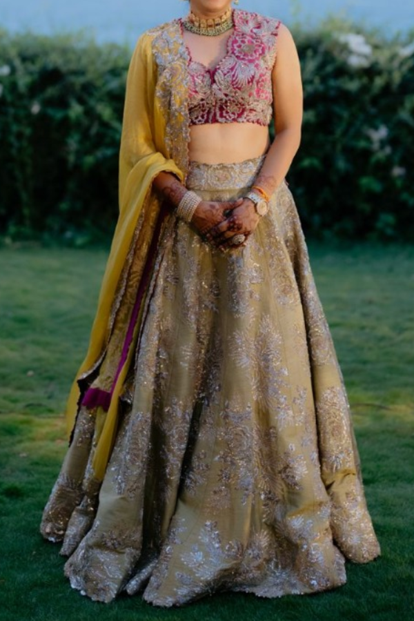 Mrunalini Rao Embellished Lehenga Set