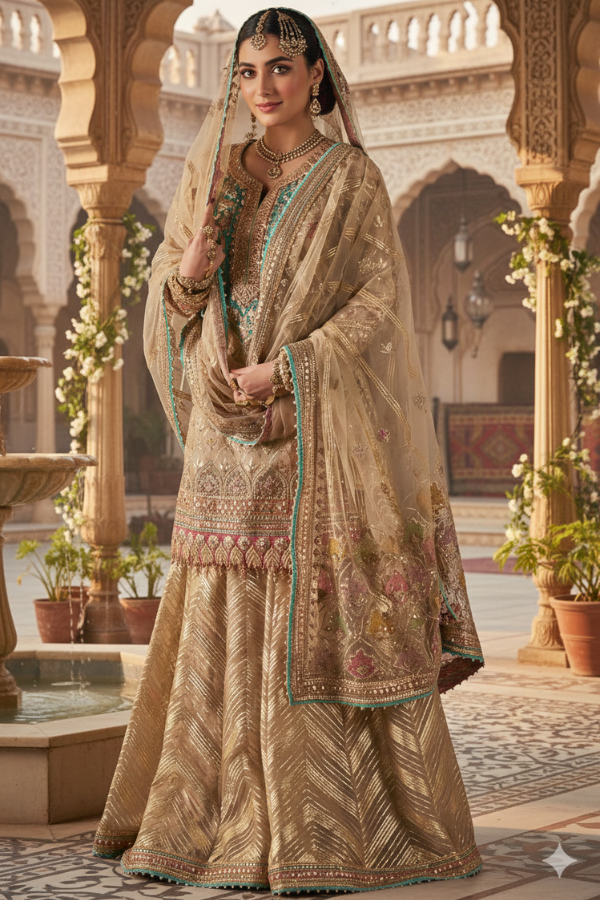 Rimple & Harpreet Embellished Kurta Sharara Set