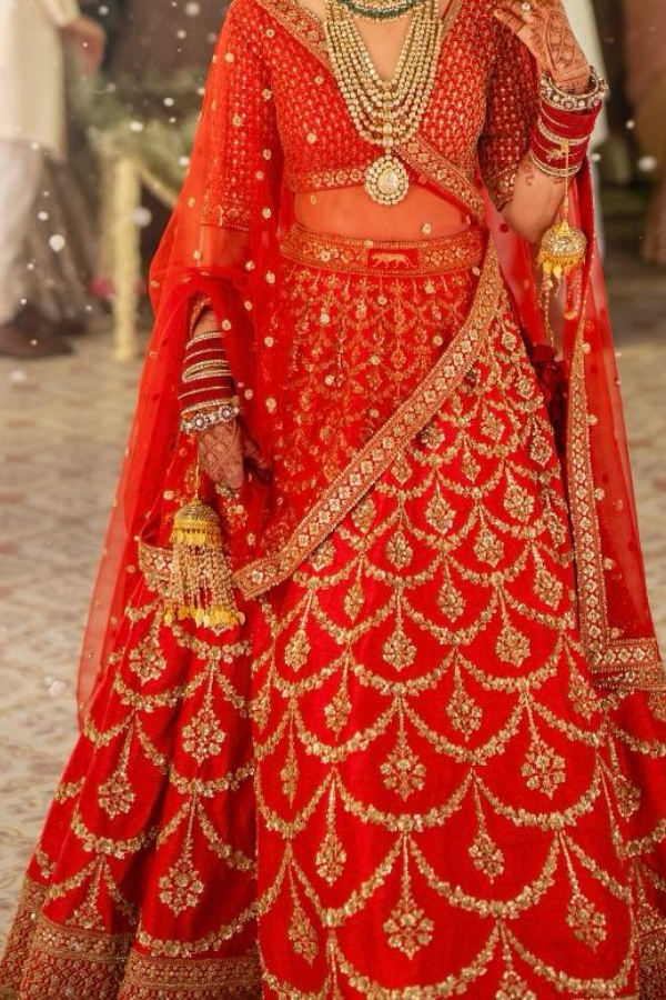 Sabyasachi Red Rang Mahal Lehenga Set