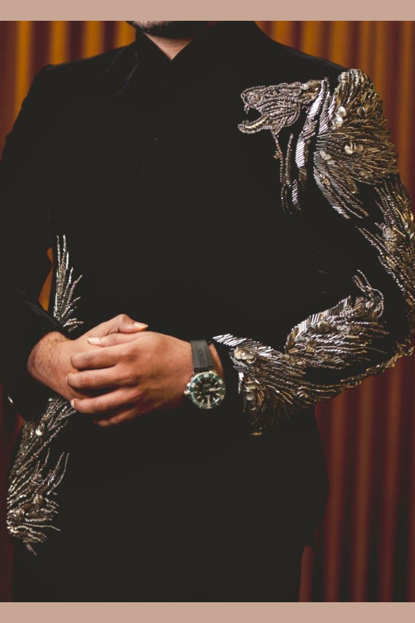 Gaurav Gupta Velvet Bandhgala