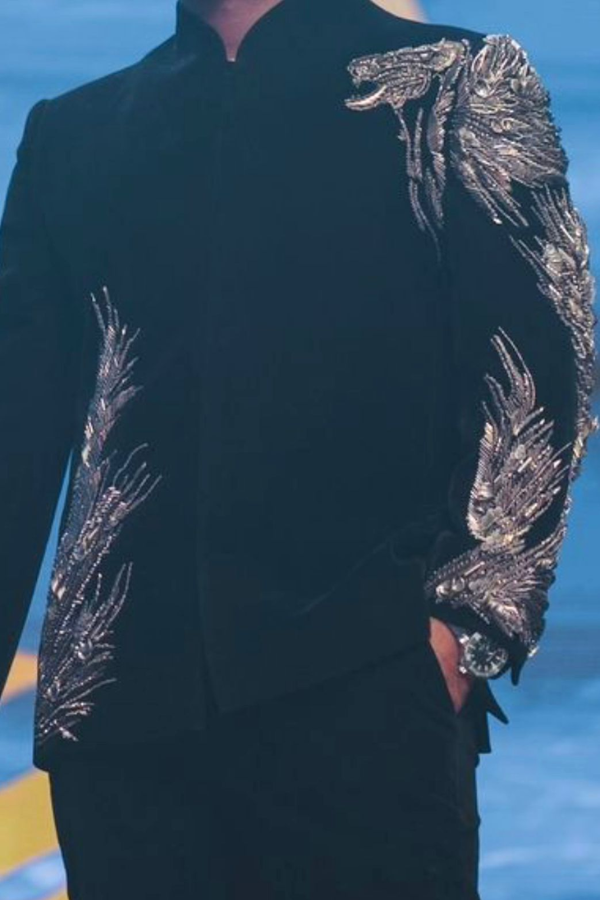 Gaurav Gupta Velvet Bandhgala