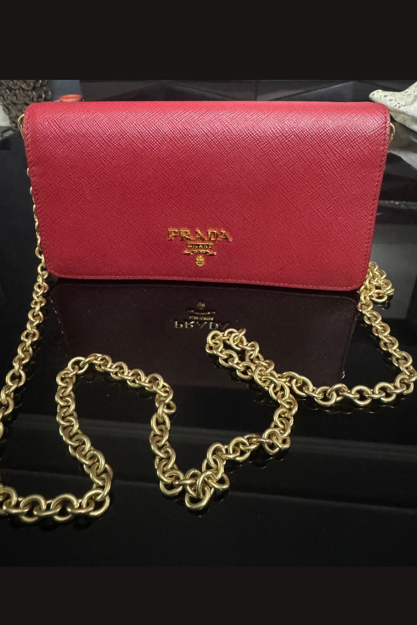 Prada Saffiano Wallet On Chain
