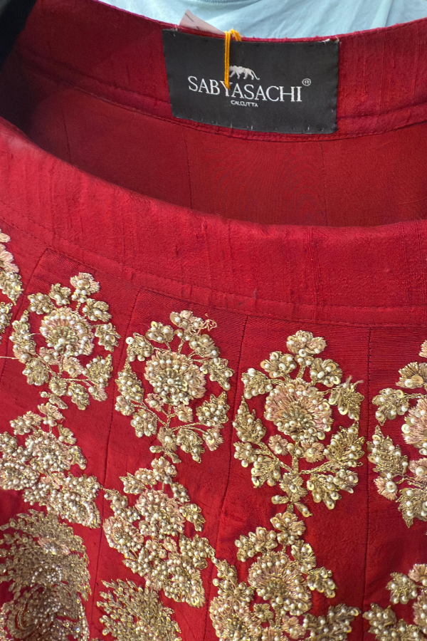 Sabyasachi Timeless Red Bridal Lehenga Set