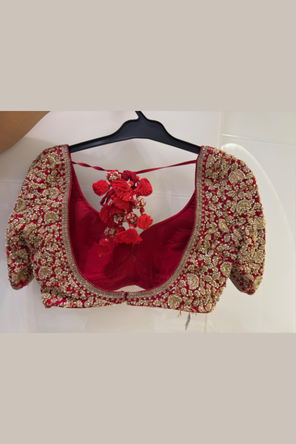 Sabyasachi Timeless Red Bridal Lehenga Set