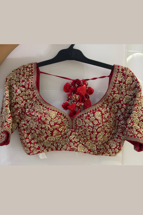 Sabyasachi Timeless Red Bridal Lehenga Set