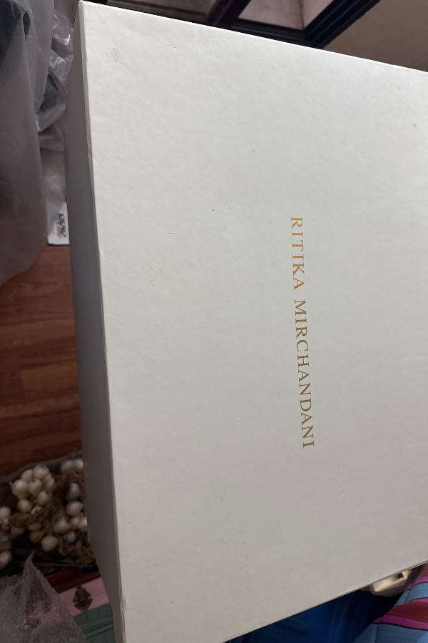 Ritika Mirchandani Ivory Embellished Lehenga Saree Set