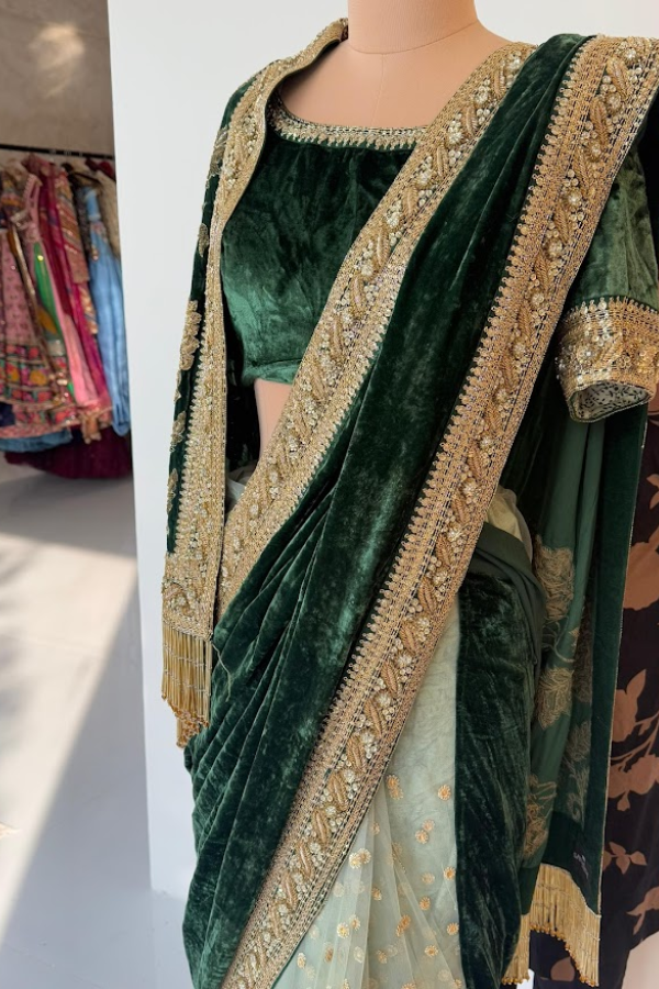 Sabyasachi Embellished Saree Set
