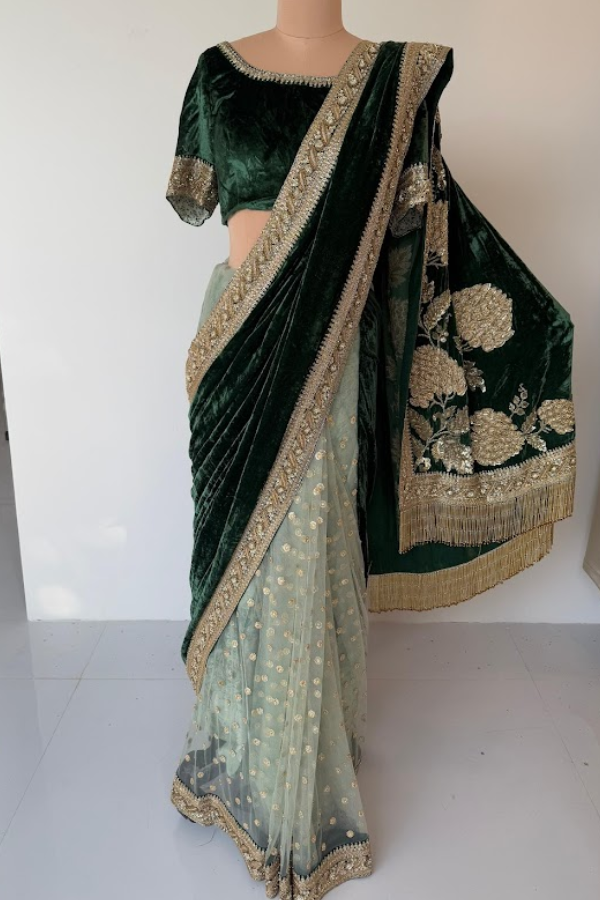 Sabyasachi Embellished Saree Set