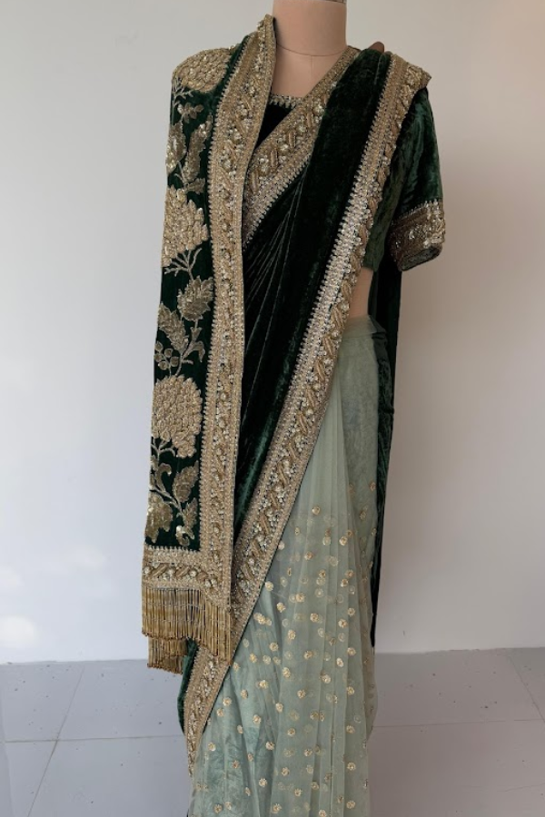 Sabyasachi Embellished Saree Set