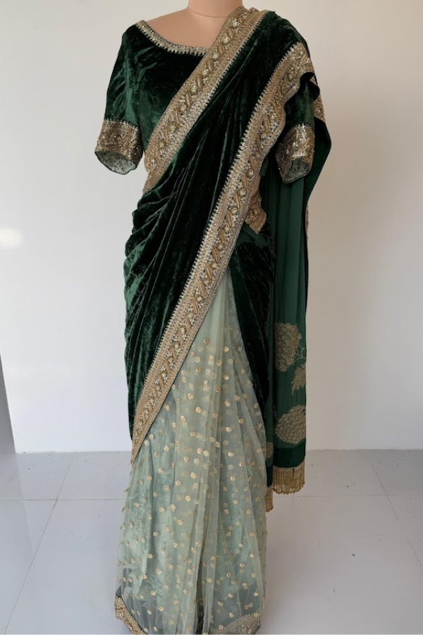 Sabyasachi Embellished Saree Set