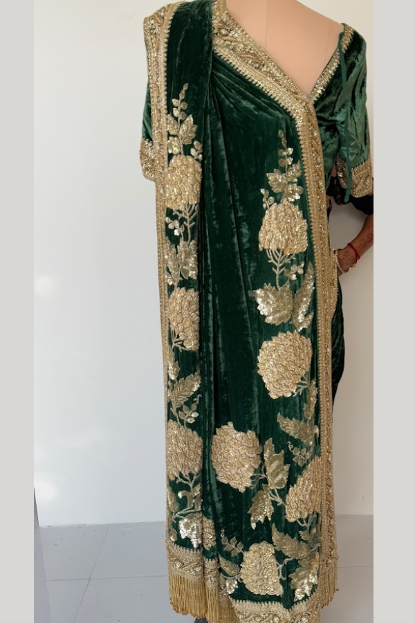 Sabyasachi Embellished Saree Set