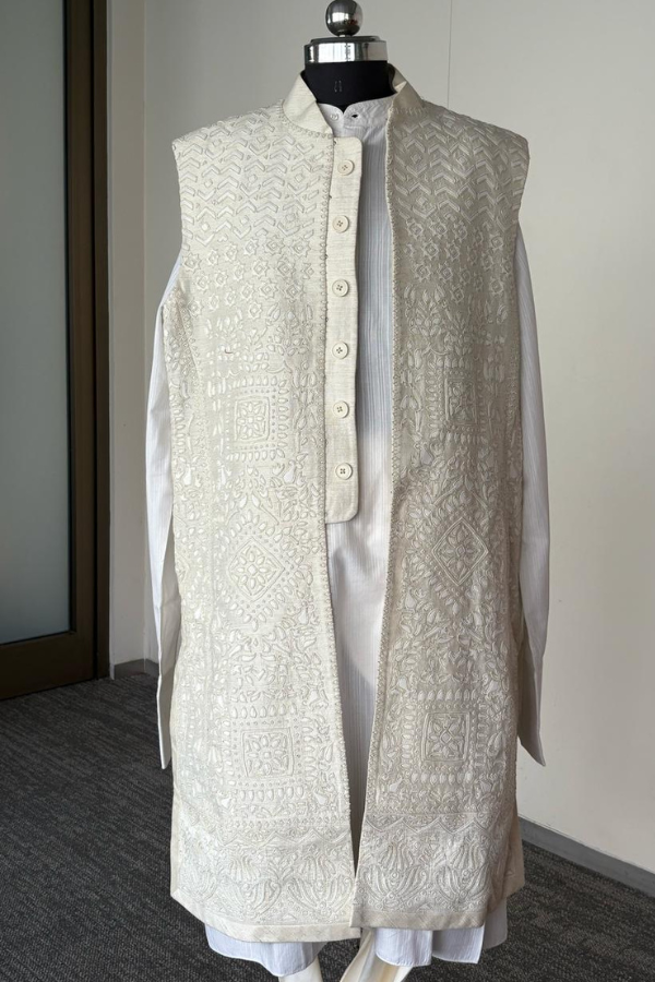 Tarun Tahiliani Ivory Kurta Set