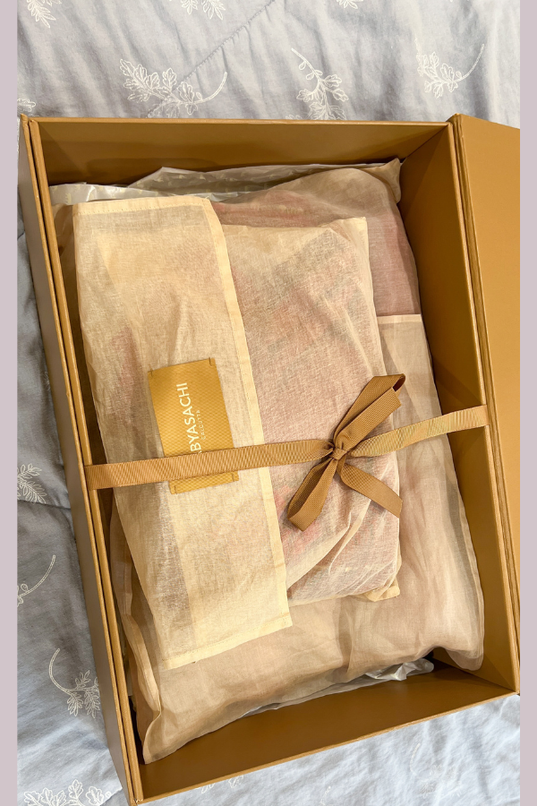 Sabyasachi Red Embroidered Saree