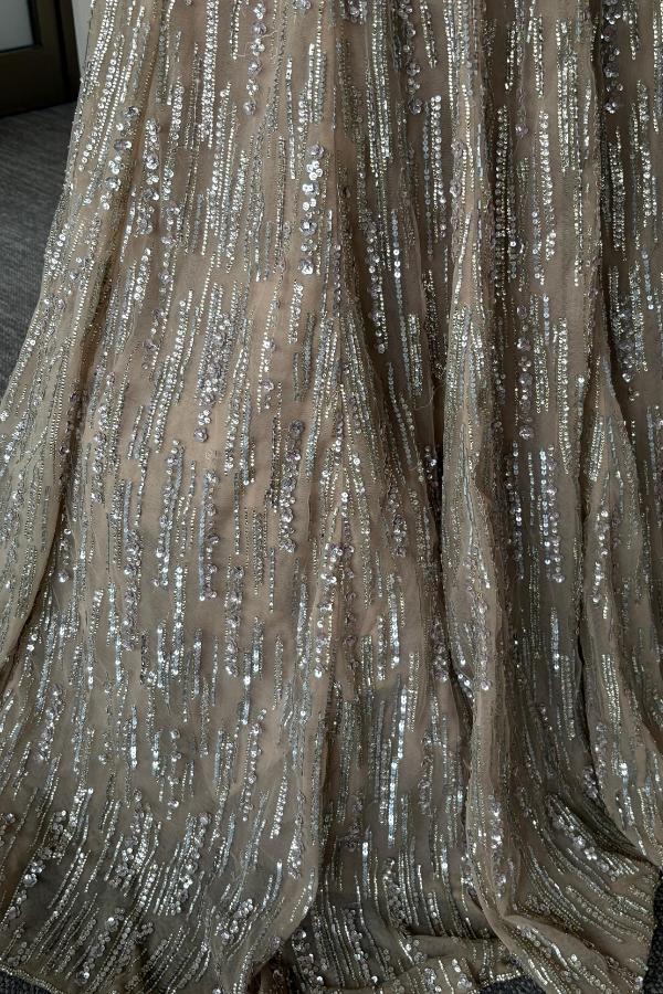 Seema Gujral Light Gold Gown