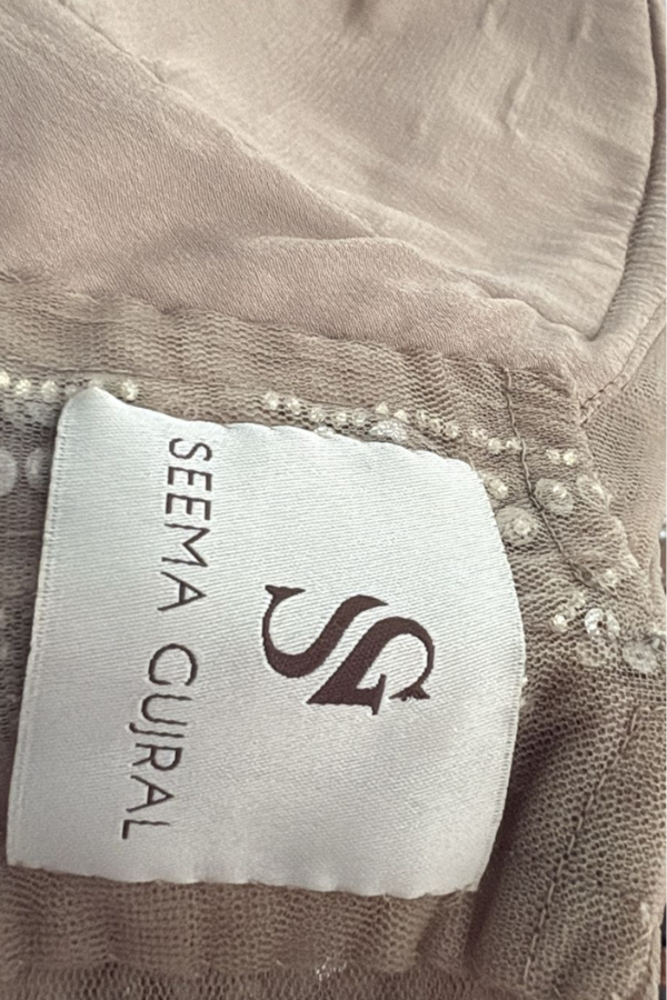 Seema Gujral Light Gold Gown