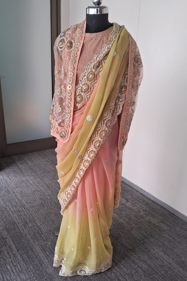 Kavita Bhartia Draped Saree Set