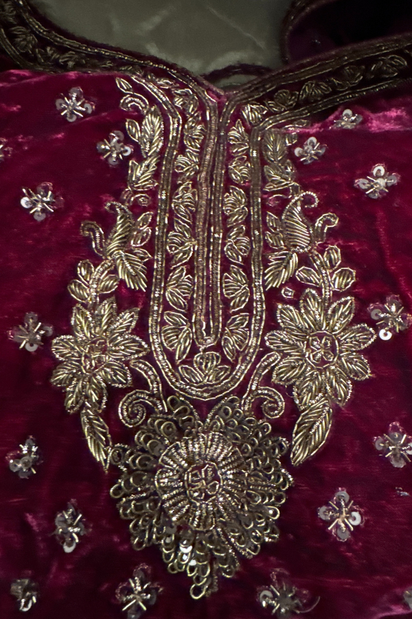 Ritu Kumar Bridal Velvet Lehenga