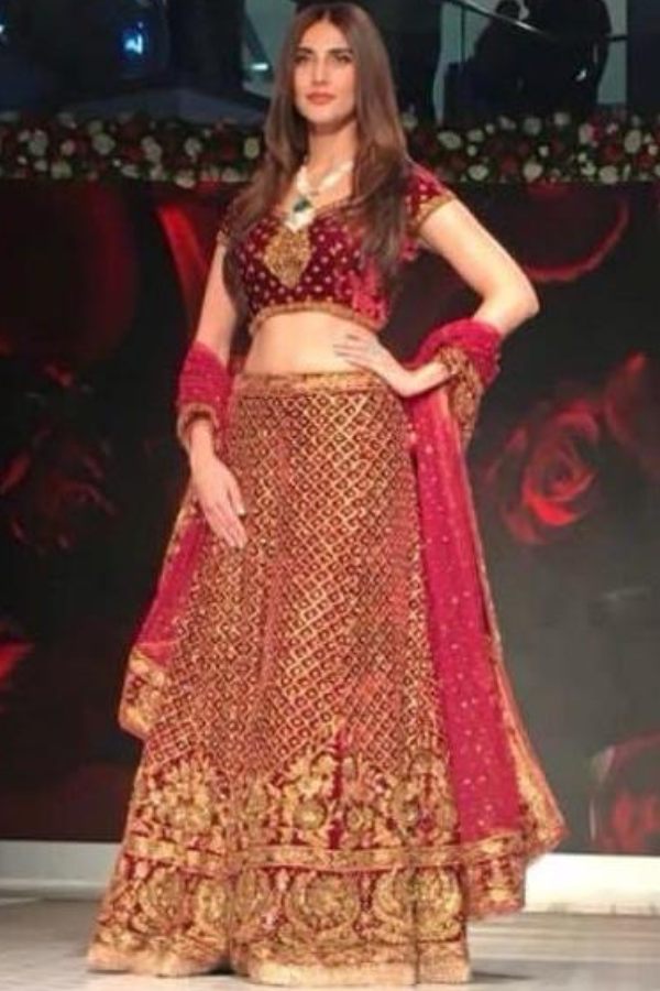Ritu Kumar Bridal Velvet Lehenga
