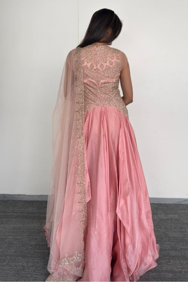 Shantanu & Nikhil Blush Pink Gown