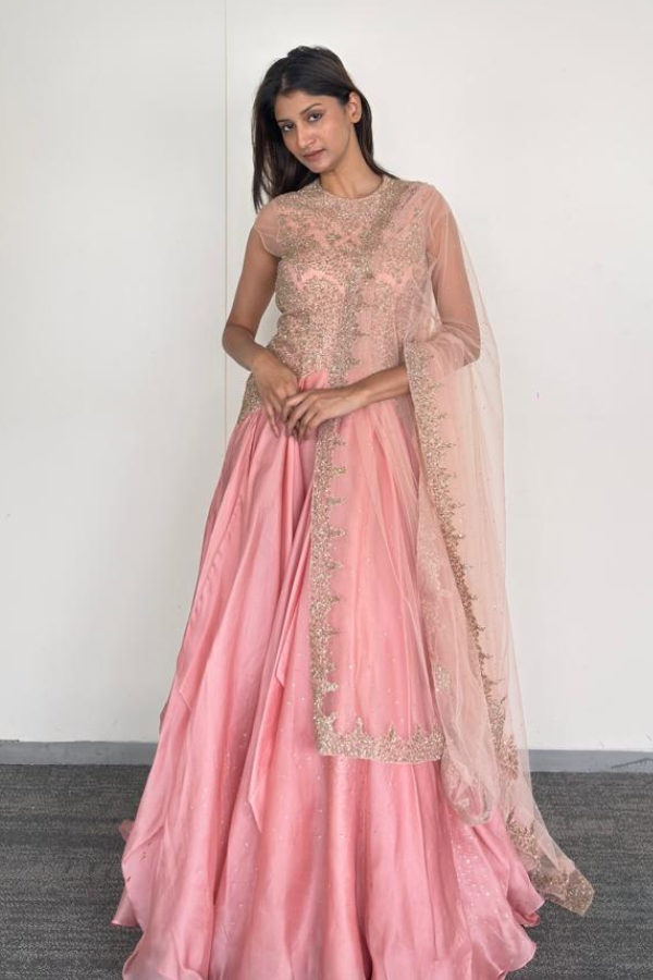 Shantanu & Nikhil Blush Pink Gown