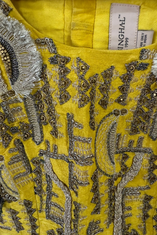 Payal Singhal Yellow & Pastel Printed Lehenga Set