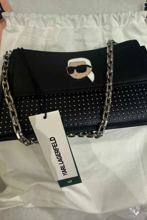 Karl Lagerfeld Women Textured Structured Sling Bag