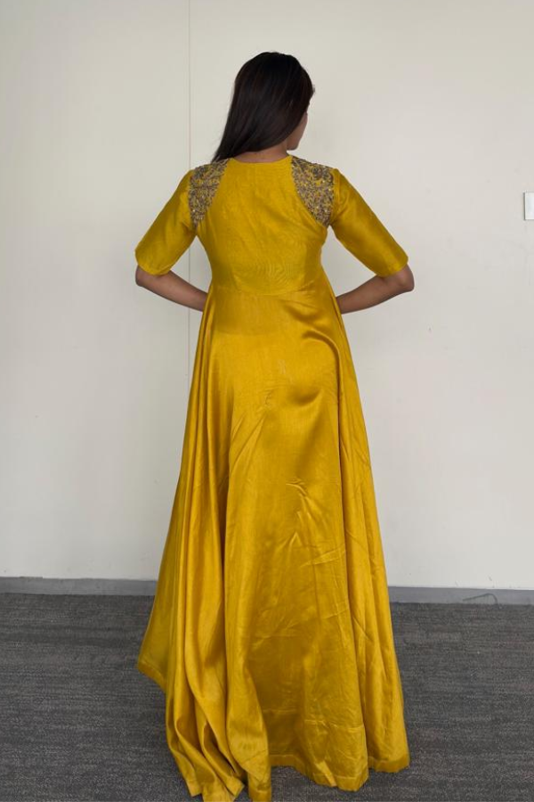 Jayanti Reddy Mustard Yellow Set