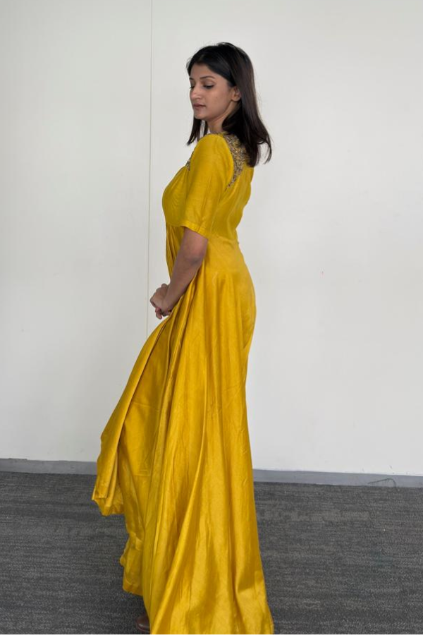 Jayanti Reddy Mustard Yellow Set