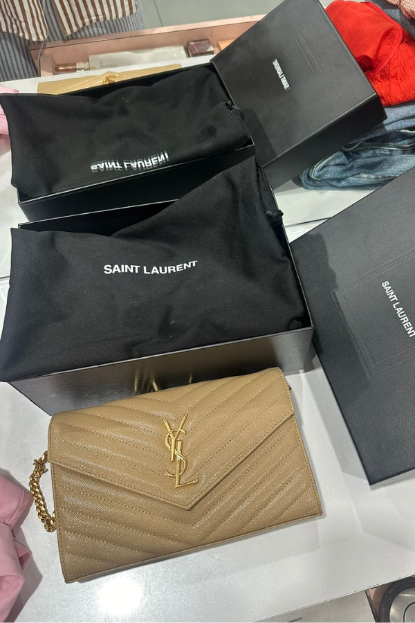 Yves Saint Laurent Cassandre Chain Wallet