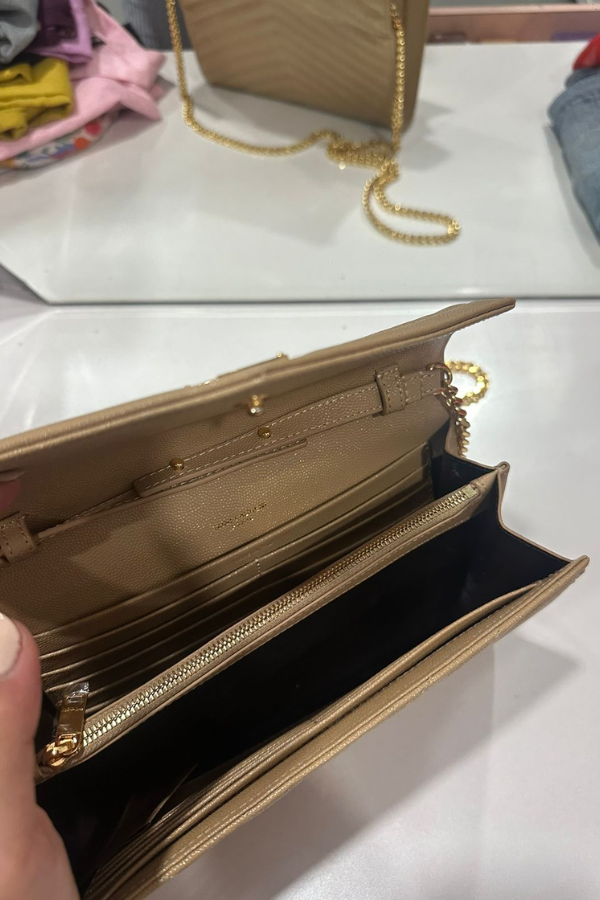 Yves Saint Laurent Cassandre Chain Wallet