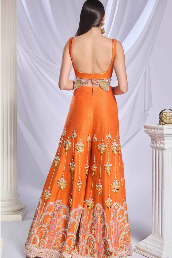 Papa Don't Preach Orange Pixie Palace Pant set